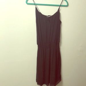 Black silk dress